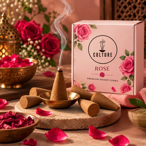 Rose Dhoop Cones