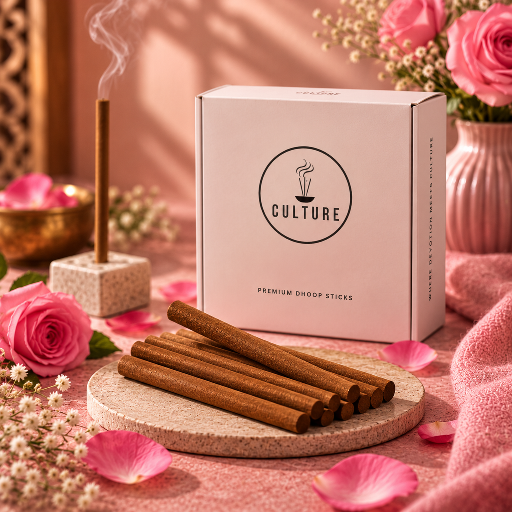 Rose Dhoop Sticks (Bambooless) | 30 sticks