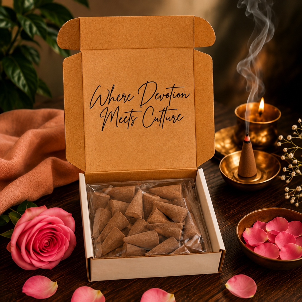 Rose Dhoop Cones | 30 cones