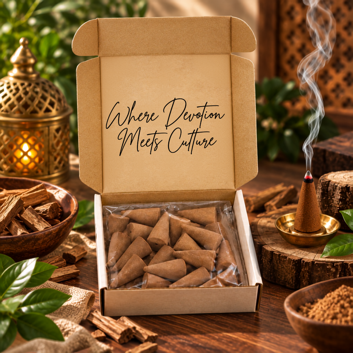 Woody Dhoop Cones | 30 Cones